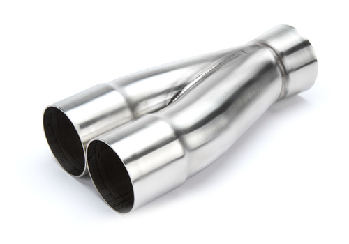 Collector - Slip-On - Merge Collector - 2 into 1 - 2.25 in Primary Tubes - 2.5 in Outlet - Stainless - Natural - Each