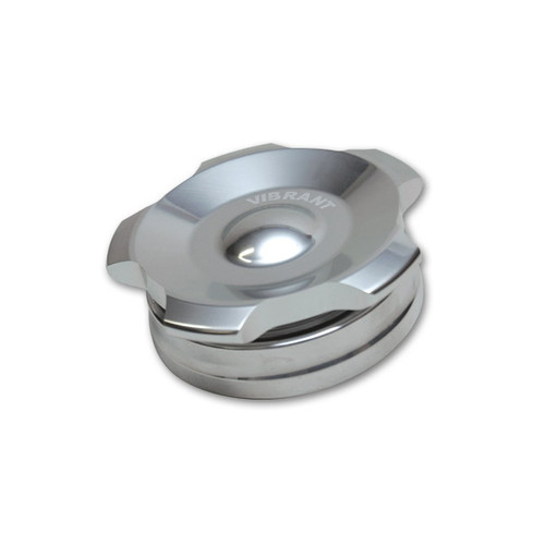 Bung and Cap Kit - 2 in Opening - Weld-On - Aluminum Bung - Aluminum Threaded Cap - Polished - Kit