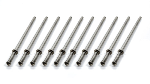Exhaust Hanger Rods - 0.375 in Diameter - 9 in Long - Stainless - Set of 10