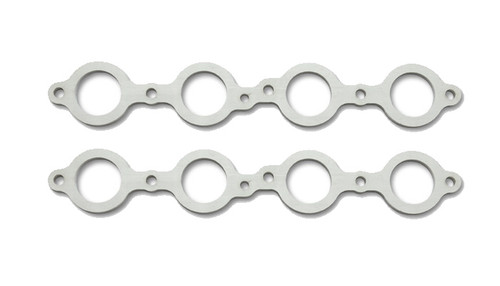 Header Flange - 0.375 in Thick - 1.89 in Round Port - Stainless - GM LS-Series - Pair