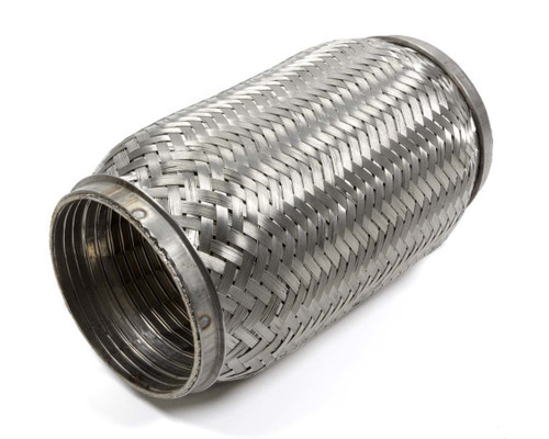 Exhaust Flex Pipe - TurboFlex - Weld-On - Flexible - 3.5 in Inlet - 3.5 in Outlet - 8 in Long - Stainless - Each
