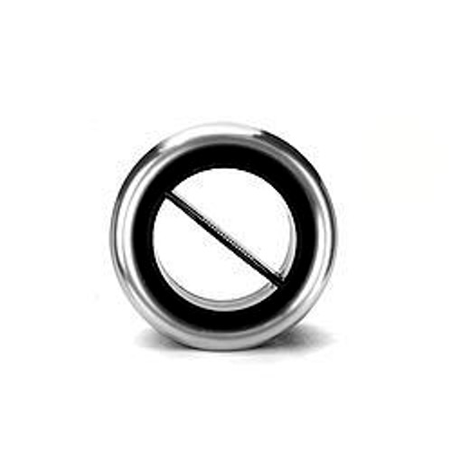 Heating / Cooling Louver - Standard Series - Kick Panel - 2.5 in Hose - 6.875 x 4 x 3 in - Plastic - Black / Chrome - Each Heating / Cooling Louver - Standard Series - Kick Panel - 2.5 in Hose - 6.875 x 4 x 3 in - Plastic - Black / Chrome - Each