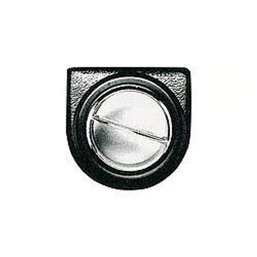 Heating / Cooling Louver - Standard Series - Under Dash - Round - 2.5 in Hose - Plastic - Black / Chrome - Each