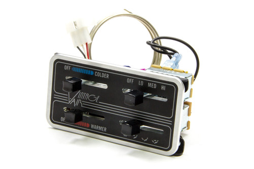 Climate Control Panel - Gen II Base Model - 4 Lever - Horizontal - 4.63 x 2.44 in Rectangle - In Dash - Aluminum - Black Paint - Each