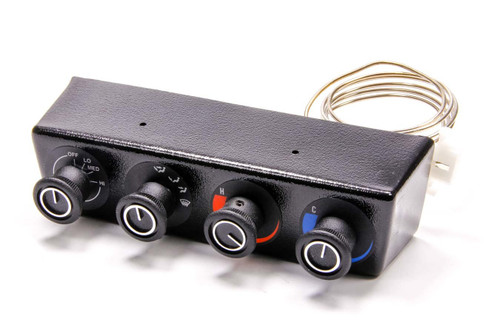Climate Control Panel - Gen II Base Model - 4 Knob - Horizontal - 7.125 x 1.875 in - Under Dash - Plastic - Black - Each