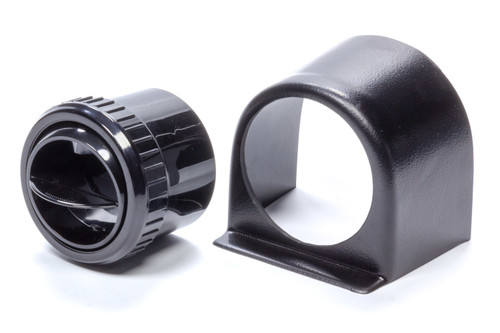 Heating / Cooling Louver - Under Dash - Round - 2.5 in Hose - Plastic - Black - Each