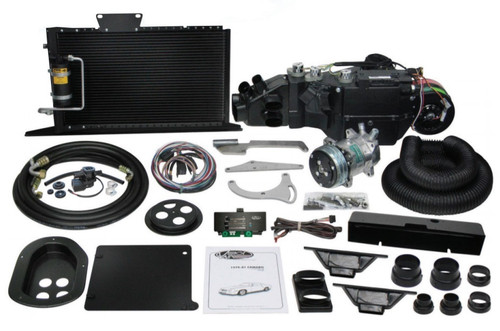Air Conditioning Evaporator Kit - Gen V SureFit - Brackets / Controls / Condenser / Compressor / Drier / Hardware / Wiring - Non-Factory Air - GM F-Body 1970-73 - Kit