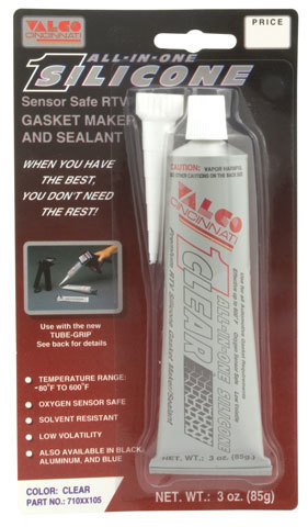 Sealant - All-In-One Clear - Silicone - 3 oz Tube - Each