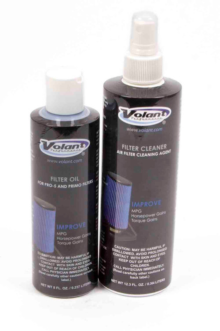 Air Filter Service Kit - 12.3 oz Pump Bottle Cleaner - 8 oz Pump Bottle Blue Oil - Volant High Flow Filters - Kit