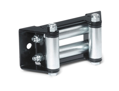 Winch Fairlead - Roller - Stainless Rollers - Steel - Black Paint - Warn ATV / Side X Winches - Each