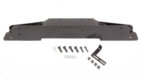 Winch Mount - Hardware Included - Steel - Black Powder Coat - Factory / Warn Rock Crawler Bumper - Warn Winches - Jeep Wrangler TJ 1997-2006 - Kit
