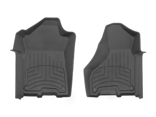 Floor Liner - HP - Front - Plastic - Black / Textured - Crew Cab - 2500 - Bench Seats - Ram Fullsize Truck 2019-20 - Pair