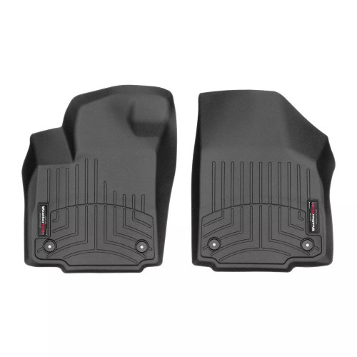 Floor Liner - Front - Plastic - Black / Textured - Chevy Corvette 1997-2004 - Pair