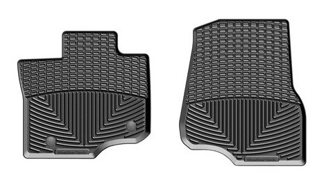 Floor Mat - All Weather - Front - Rubber - Black / Textured - Super Cab - Ford Fullsize Truck 2015 - Pair