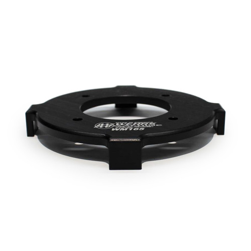 Coil-Over Adapter - 5 in OD Spring to 2.5 in Coil-Over Kits - Bearing Style - Aluminum - Black Anodized - Each