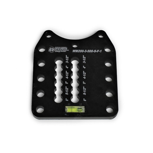 Shock Plate - Double Slot 0.5 in Holes - Steel - Black Zinc - Each