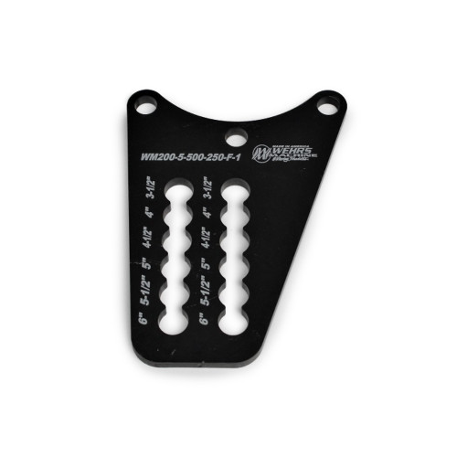 Bottom Plate - Double Row - 0.5 in Holes - Steel - Black Oxide - Each