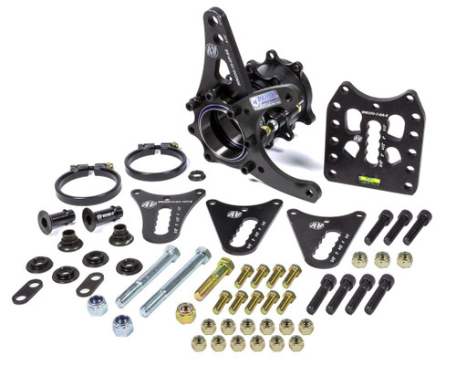 Birdcage - Combo - Driver Side - Rear - 3.000 in Bearing - Double Sheer - Adjustable - Hardware / Clamp Rings - Steel - Black Powder Coat - Universal - Kit Birdcage - Combo - Driver Side - Rear - 3.000 in Bearing - Double Sheer - Adjustable - Hardware / Clamp Rings - Steel - Black Powder Coat - Universal - Kit