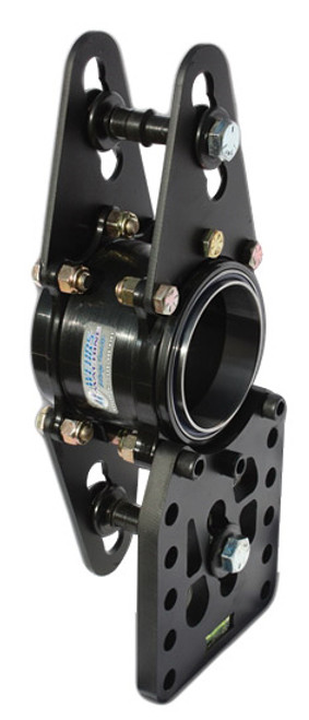 Birdcage - Driver / Passenger Side - 3.000 in ID Bearing - Double Bearing - Double Shear - Axle Clamps - Hardware Included - Steel - Black Powder Coat - Each