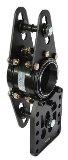 Birdcage - Driver / Passenger Side - 3.000 in ID Bearing - Double Bearing - Double Shear - Axle Clamps - Hardware Included - Steel - Black Powder Coat - Each