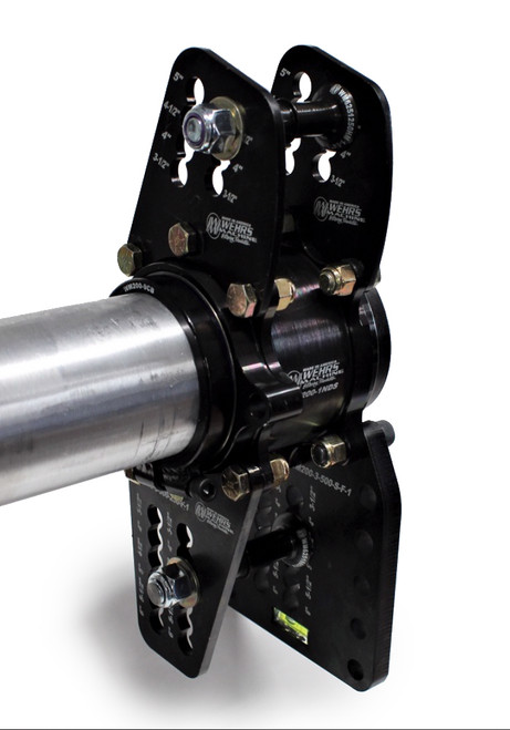 Birdcage - Driver / Passenger Side - 3.000 in ID Bearing - Double Bearing - Double Sheer - Hardware Included - Steel - Black Powder Coat - Kit