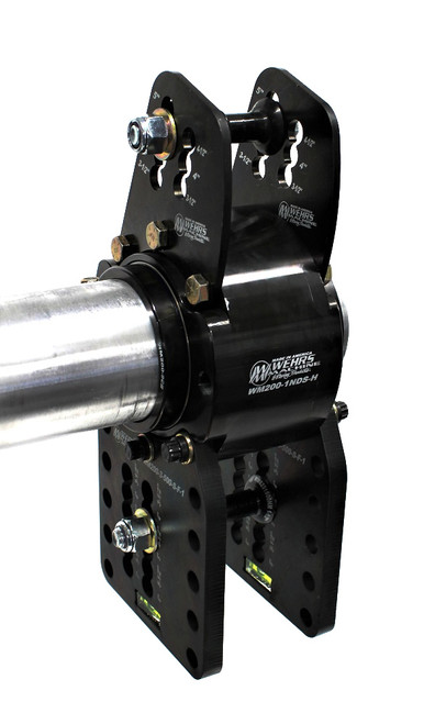 Birdcage - Heavy - Driver Side - Rear - 3.000 in ID Bearing - Double Bearing - Adjustable - Double Shear - Hardware / Clamp Rings Included - Zero Index - Steel - Black Powder Coat - Universal - Each