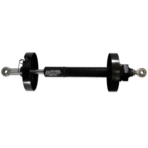 Coil Spring Slider - 5 in Dual Bearing - 18.750 in Compressed - 27.000 in Extended - Hardware Included - Aluminum - Black Anodized - Each