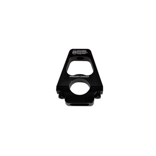 Hood Pin Mount - Clamp-On - 1.25 in ID - 2.5 in Tall - Aluminum - Black Anodized - Each