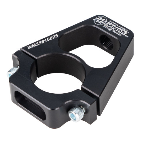 Hood Pin Mount - Clamp-On - 1.5 in ID - 2.5 in Tall - Aluminum - Black Anodized - Each