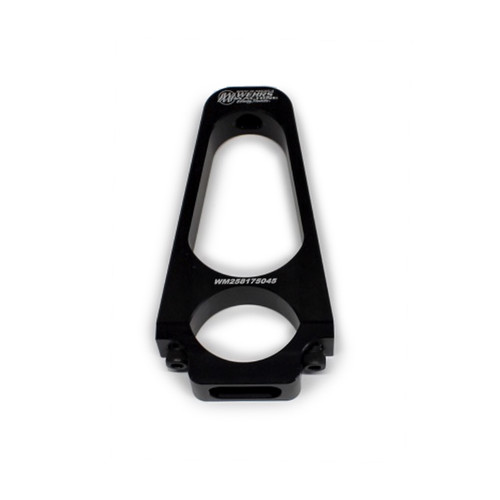 Hood Pin Mount - Clamp-On - 1.75 in ID - 4.5 in Tall - Aluminum - Black Anodized - Each