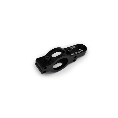 Steering Support Bracket - Bolt-On - 1-3/4 in Tube - 3/4 in Spherical Rod End - Aluminum - Black Anodized - Each
