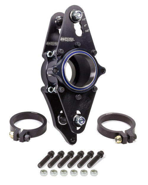 Birdcage - Passenger Side - Narrow - 3.000 in ID Bearing - Double Bearing - Double Sheer - Adjustable - Hardware / Clamp Rings - Aluminum - Black Anodized - Universal - Each Birdcage - Passenger Side - Narrow - 3.000 in ID Bearing - Double Bearing - Double Sheer - Adjustable - Hardware / Clamp Rings - Aluminum - Black Anodized - Universal - Each