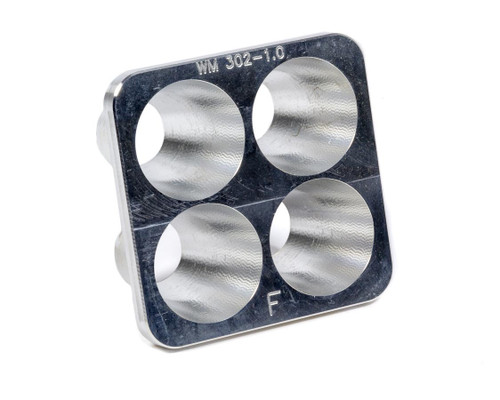 Restrictor Plate Insert - 2 In Thick - 1.000 in Diameter Bore - Aluminum - Natural - Wehrs Machine Spacer System - Each Restrictor Plate Insert - 2 In Thick - 1.000 in Diameter Bore - Aluminum - Natural - Wehrs Machine Spacer System - Each