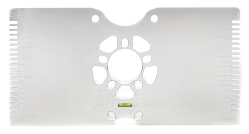 Toe-In Plates - 1 Plate - 12 x 23.5 in - 0.75 in Thick - Aluminum - Natural - Each