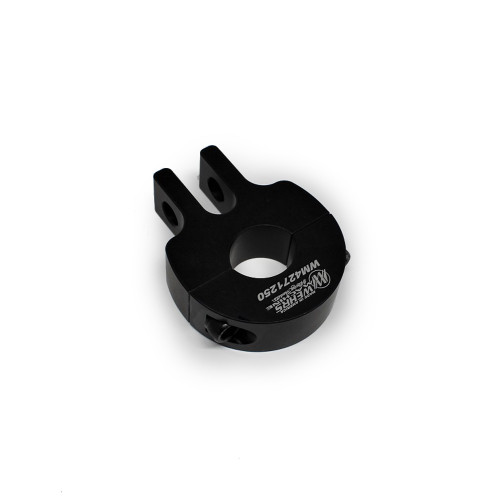 Suspension Limiter Bracket - 1/2 in Slot - Aluminum - Black Anodized - 1-1/4 in Tube - Each