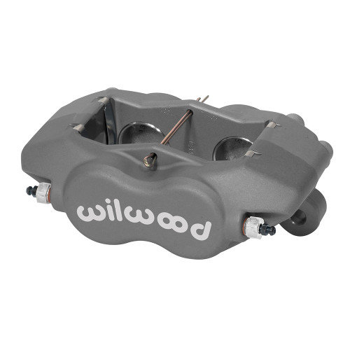 Brake Caliper - Forged Dynalite Internal - Driver / Passenger Side - Aluminum - Gray Anodized - 13.06 in OD x 1.250 in Thick Rotor - 5.25 in Lug Mount - Each