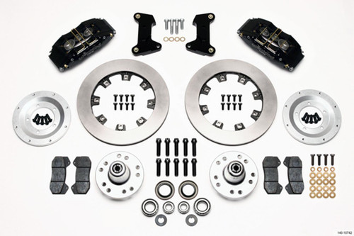 Brake System - Forged Dynapro 6 Big Brake - Front - 6 Piston Caliper - 12.190 in Plain Iron Rotor - Aluminum - Black Powder Coat - Ford / Mercury 1974-78 - Kit Brake System - Forged Dynapro 6 Big Brake - Front - 6 Piston Caliper - 12.190 in Plain Iron Rotor - Aluminum - Black Powder Coat - Ford / Mercury 1974-78 - Kit