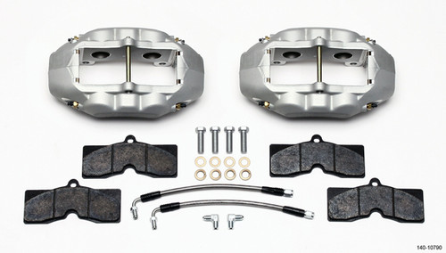 Brake System - D8-4 - Rear - 4 Piston Caliper - Lines / Pads / Fittings - Aluminum - Gray Anodized - Chevy Corvette 1965-82 - Kit