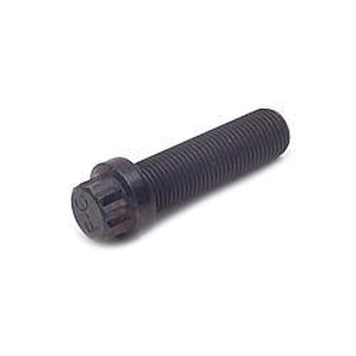 Wheel Stud - 1/2-20 in Thread - 1.750 in Long - Screw-In - Steel - Black Oxide - Each