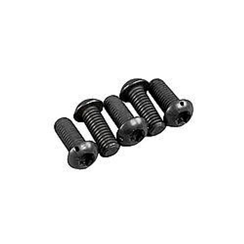 Brake Rotor Bolt - 3/8-16 in Thread - 1 in Long - Torx / Button Head - Stainless - Natural - Rotor Adapter to Hub - Set of 5