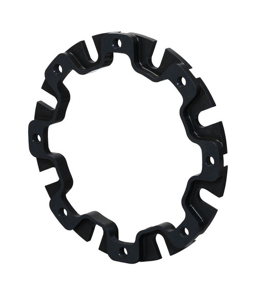 Brake Rotor Adapter - Dynamic Rotor Mount to 8 x 7.000 in Rotor Bolt Pattern - Aluminum - Gray Anodized - Each