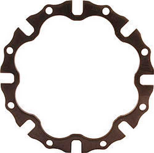 Brake Rotor Adapter - Dynamic Rotor Mount to 8 x 7.000 in Rotor Bolt Pattern - Steel - Black Paint - Each