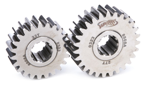Quick Change Gear Set - 8500 Series - Set 8A - 10 Spline - 4.12 Ratios 4.84 / 3.51 - 4.86 Ratios 5.70 / 4.14 - Steel - Polished - Each