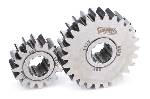Quick Change Gear Set - 8500 Series - Set 30 - 10 Spline - 4.12 Ratios 6.70 / 2.54 - 4.86 Ratios 7.89 / 2.99 - Steel - Polished - Each Quick Change Gear Set - 8500 Series - Set 30 - 10 Spline - 4.12 Ratios 6.70 / 2.54 - 4.86 Ratios 7.89 / 2.99 - Steel - Polished - Each