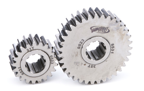 Quick Change Gear Set - 8500 Series - Set 31 - 10 Spline - 4.12 Ratios 6.87 / 2.47 - 4.86 Ratios 8.10 / 2.92 - Steel - Polished - Each