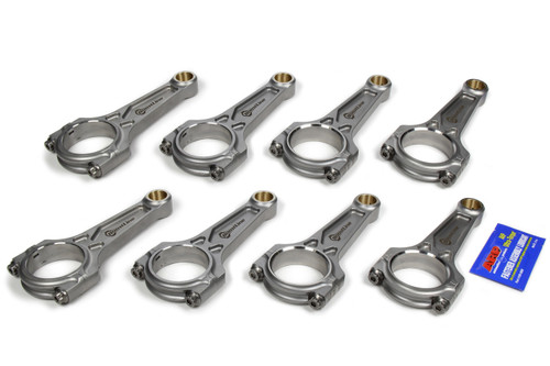 Connecting Rod - Boostline - I Beam - 5.933 Long - Bushed - 7/16 in Cap Screws - ARP2000 Bolt - Forged - Steel - Ford Modular / Coyote - Set of 8 Connecting Rod - Boostline - I Beam - 5.933 Long - Bushed - 7/16 in Cap Screws - ARP2000 Bolt - Forged - Steel - Ford Modular / Coyote - Set of 8