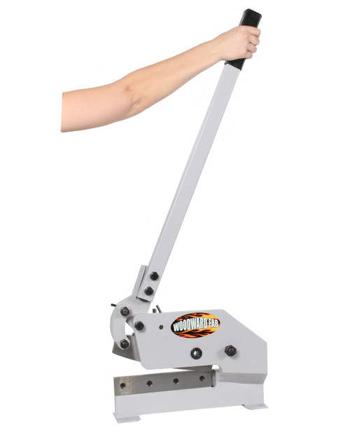 Throatless Shear - 10 in Blade - Steel - Gray Paint - 3/16 in Steel Maximum - Each