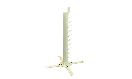 Bead Roller Stand - 40 in Installed Height - Die Rack - Steel - Zinc Oxide - Woodward Fab Bead Roller - Each