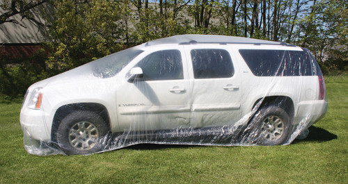 Car Cover - Outdoor - Moisture Resistant - 24 ft Long - Plastic - Clear - Universal - Each