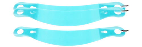 Helmet Shield Tear Off - 2 mm Thick - 11.5 in Center to Center - Plastic - Clear - Zamp Helmets - Set of 24